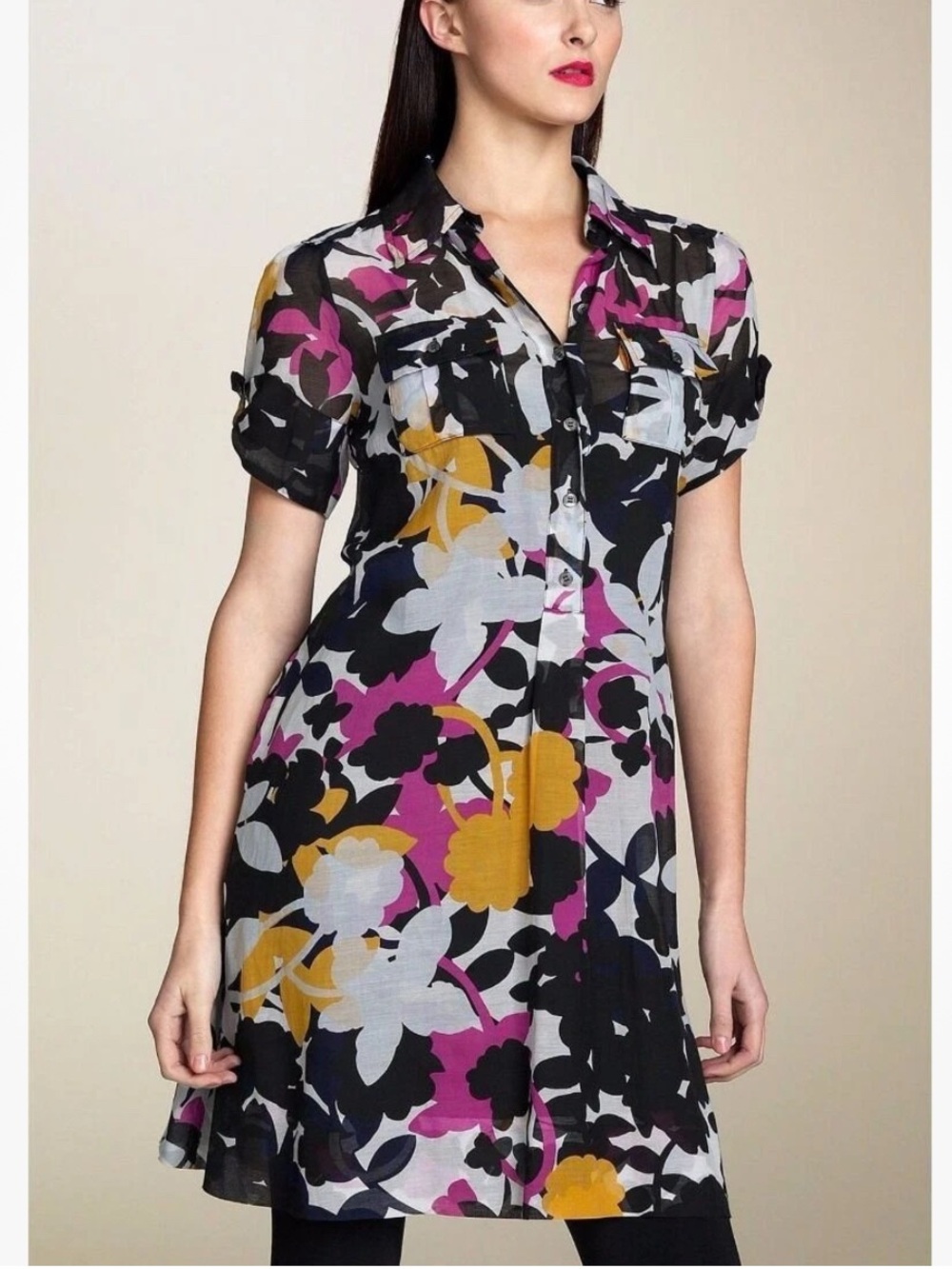 Diane Von Furstenberg Silk Cotton Blend Keane Dress 8
